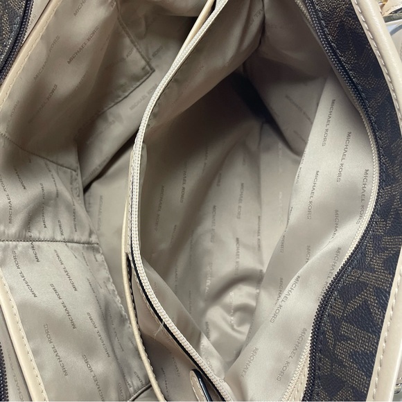 Michael Kors jet set travel tote bag Brown And Khaki SEE PHOTOS - Picture 14 of 16